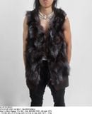  01.05.24 - VTG FUR VEST JACKET - MATRYOSHKA 