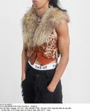  01.03.24 - VTG CROPPED FUR VEST JACKET - JOINUS 
