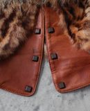  01.03.24 - VTG CROPPED FUR VEST JACKET - JOINUS 