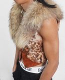  01.03.24 - VTG CROPPED FUR VEST JACKET - JOINUS 