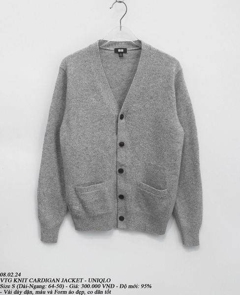  07.28.24 - VTG KNIT CARDIGAN JACKET - UNIQLO 