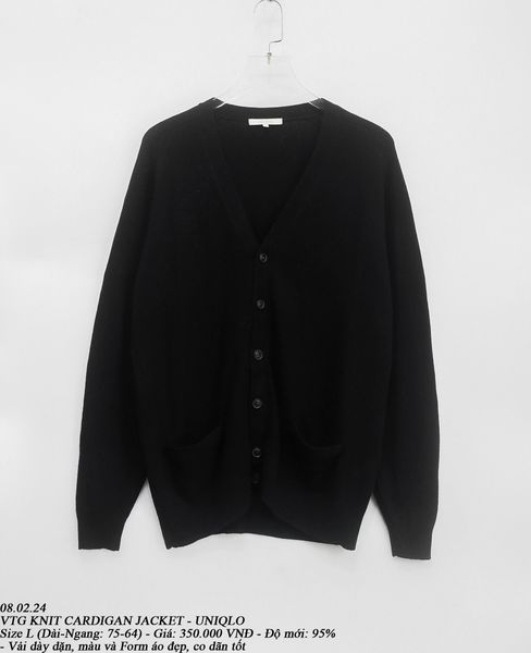  07.28.24 - VTG KNIT CARDIGAN JACKET - UNIQLO 
