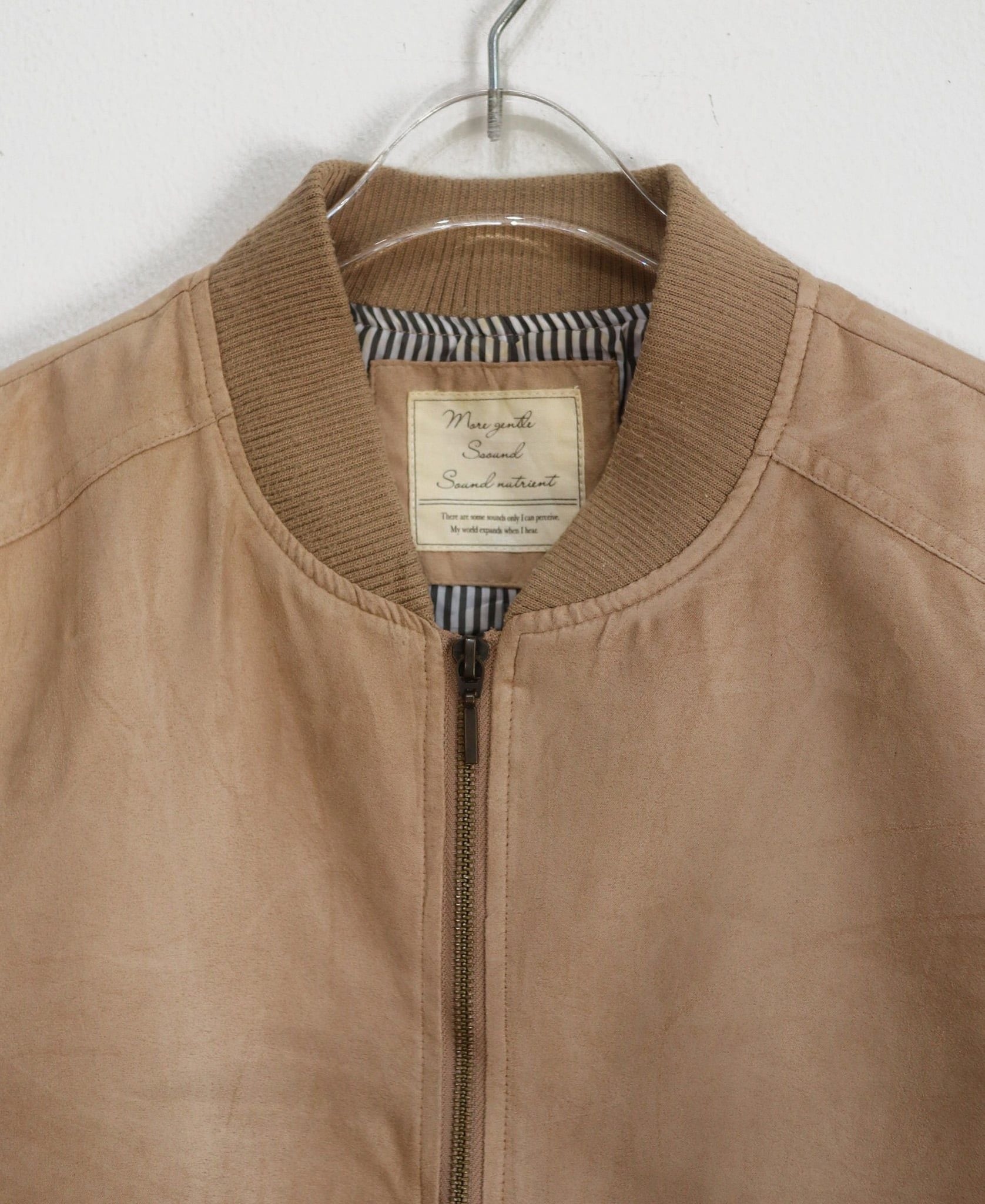  11.19.23 - VTG CROPPED SUEDE BOMBER JACKET - L'ESPOIR 