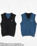  12.21.22 - VTG REVERSIBLE KNIT VEST  - GRAND MONARCH 