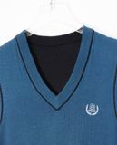  12.21.22 - VTG REVERSIBLE KNIT VEST  - GRAND MONARCH 