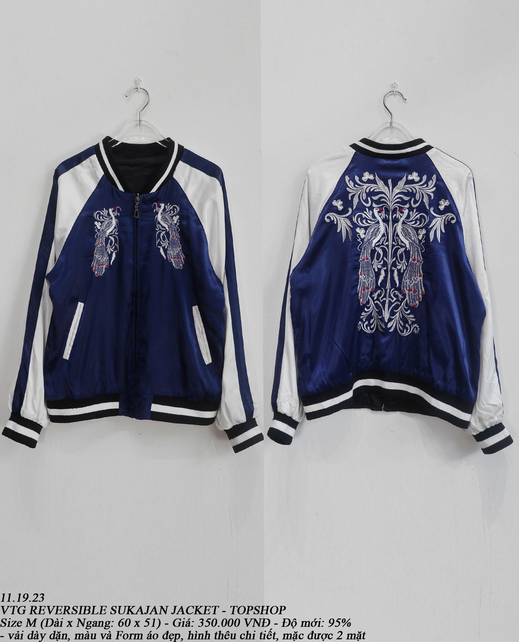  11.19.23 - VTG REVERSIBLE SUKAJAN JACKET - TOPSHOP 