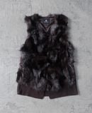  01.05.24 - VTG FUR VEST JACKET - MATRYOSHKA 