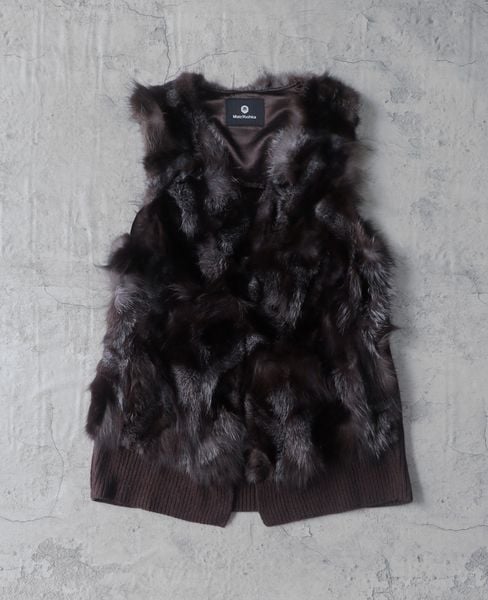  01.05.24 - VTG FUR VEST JACKET - MATRYOSHKA 