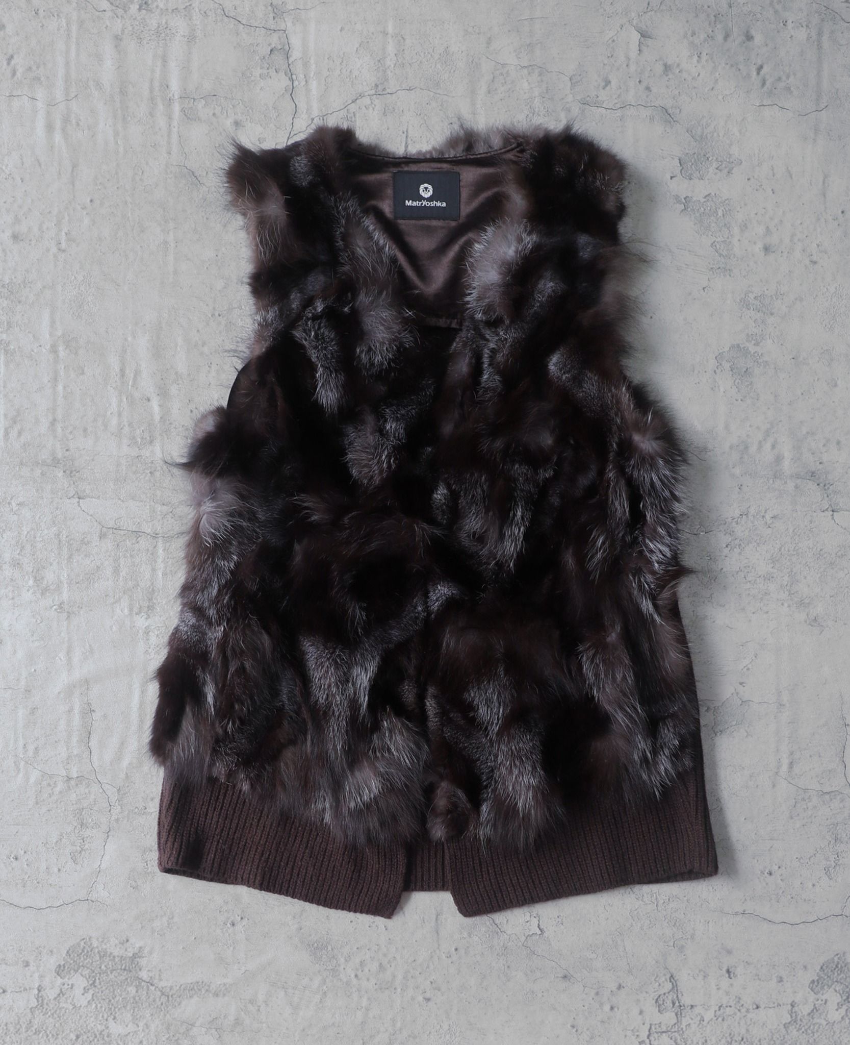  01.05.24 - VTG FUR VEST JACKET - MATRYOSHKA 