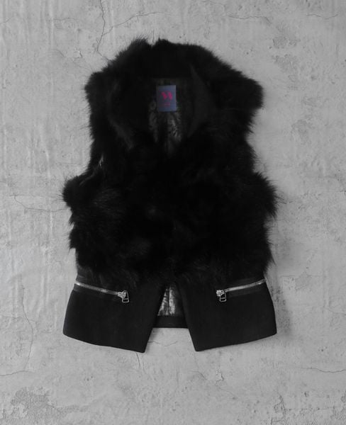  01.05.24 - VTG FUR VEST JACKET - MOS 