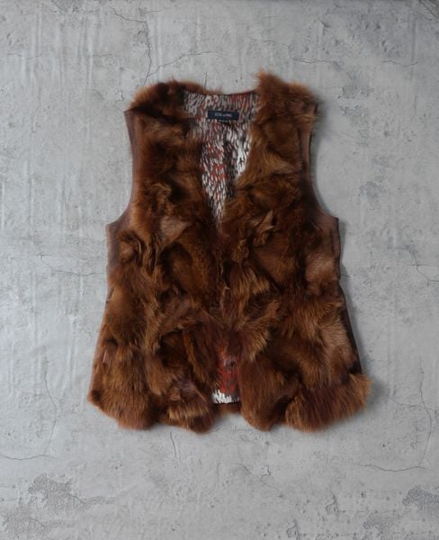  01.05.24 - VTG FUR VEST JACKET - ECOLE DE PARIS 