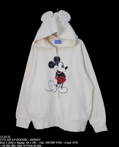  12.26.22 - VTG ZIP UP HOODIE - DISNEY 