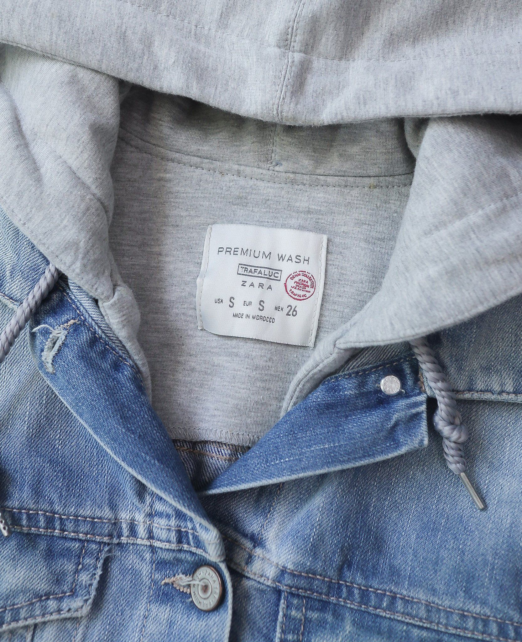  08.04.24 - VTG HOODED DENIM JACKET - ZARA 