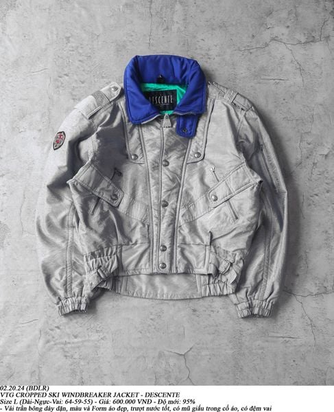  02.20.24 - VTG CROPPED SKI WINDBREAKER JACKET - DESCENTE 