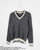  12.27.22 - VTG KNIT SWEATSHIRT - ELLE HOMME PARIS 