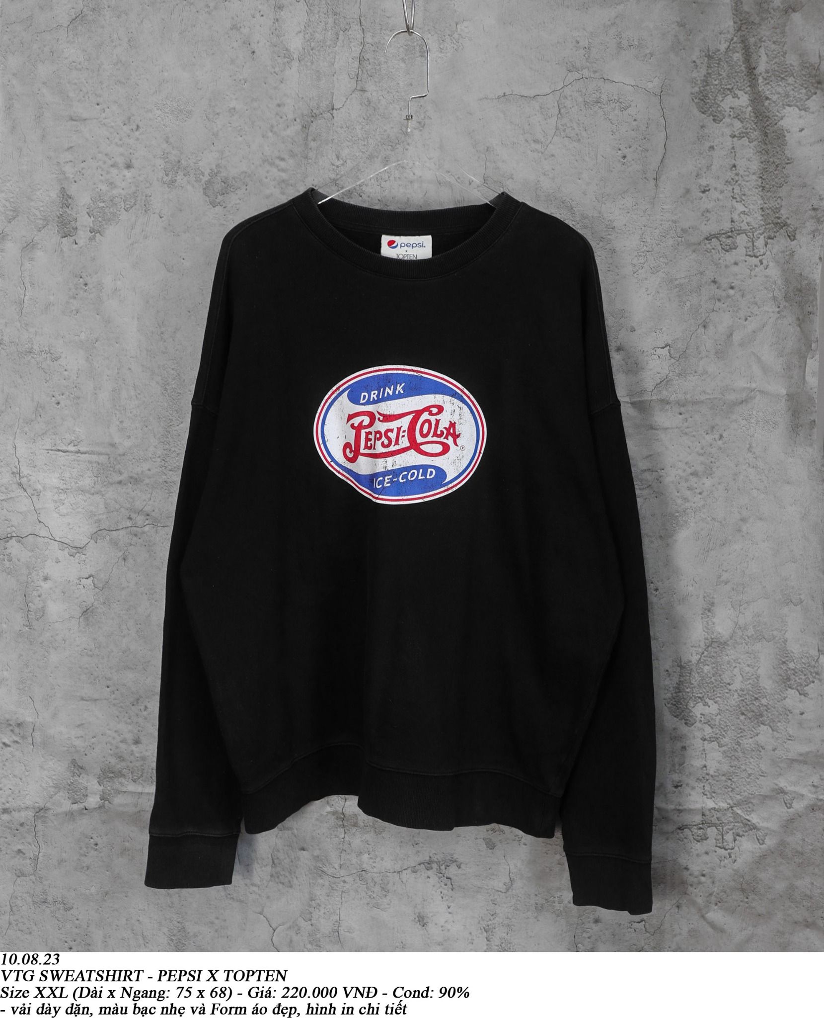  10.08.23 - VTG SWEATSHIRT - PEPSI X TOPTEN 