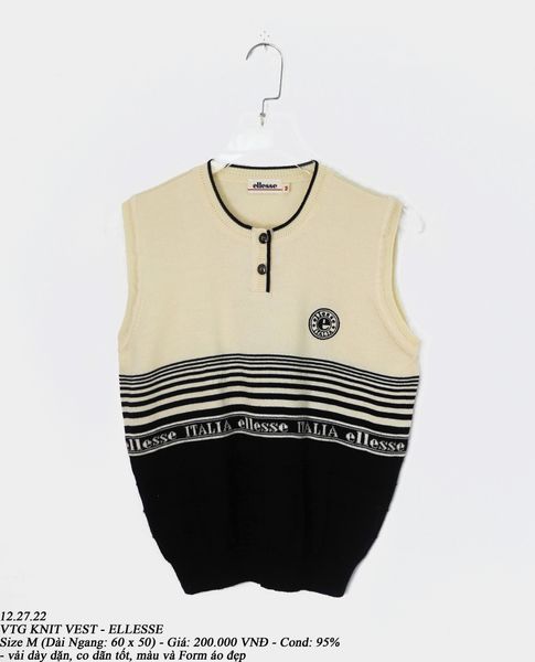  12.27.22 - VTG KNIT VEST - ELLESSE 