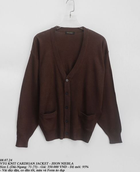  08.07.24 - VTG KNIT CARDIGAN JACKET - JHON NIEBLA 