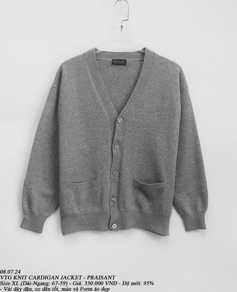  08.07.24 - VTG KNIT CARDIGAN JACKET - PRAISANT 