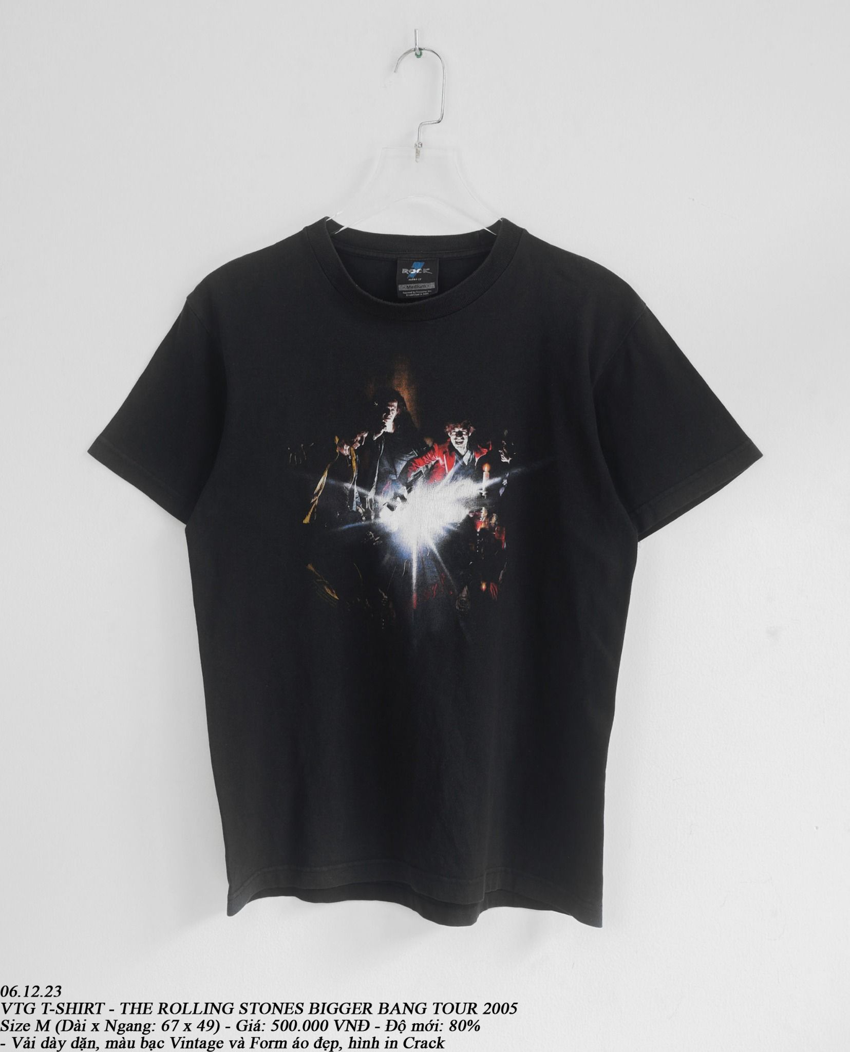  06.12.23 - VTG T-SHIRT - THE ROLLING STONES BIGGER BANG TOUR 2005 