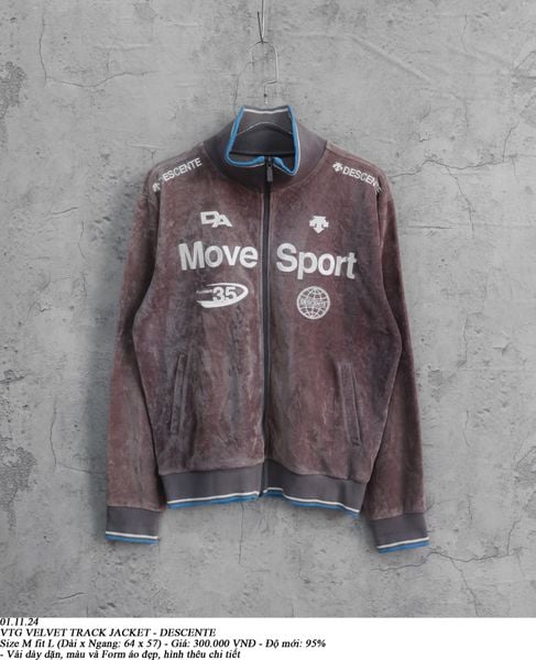  01.11.24 - VTG VELVET TRACK JACKET - DESCENTE 