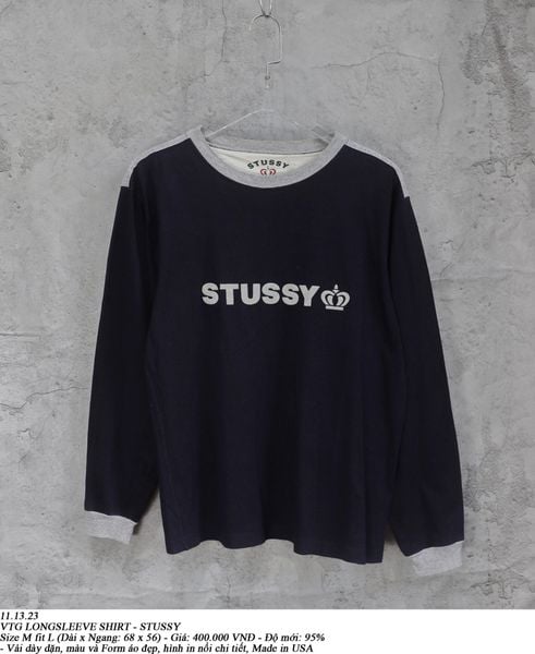  11.13.23 - VTG LONGSLEEVE SHIRT - STUSSY 