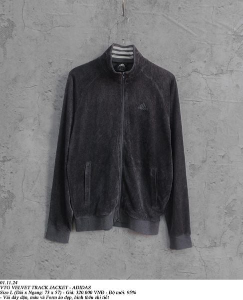  01.11.24 - VTG VELVET TRACK JACKET - ADIDAS 