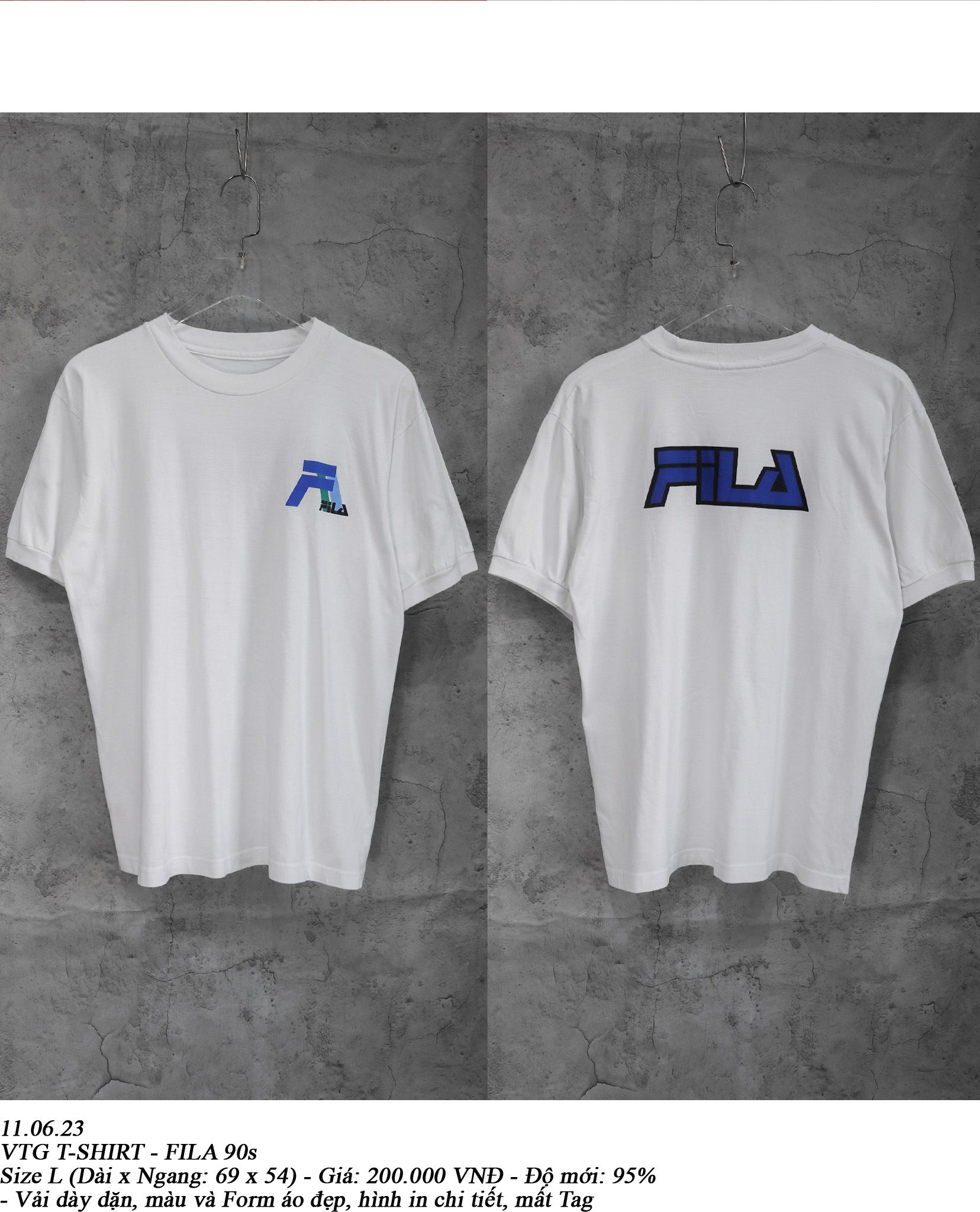  11.06.23 - VTG T-SHIRT - FILA 90s 