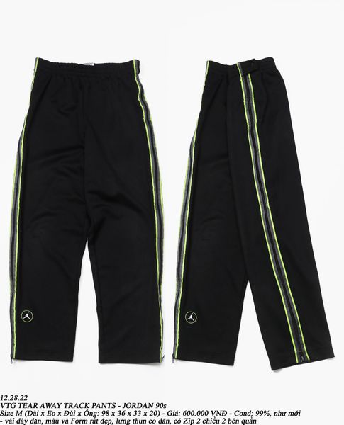  12.28.22 - VTG TEAR AWAY TRACK PANTS - JORDAN 90s 