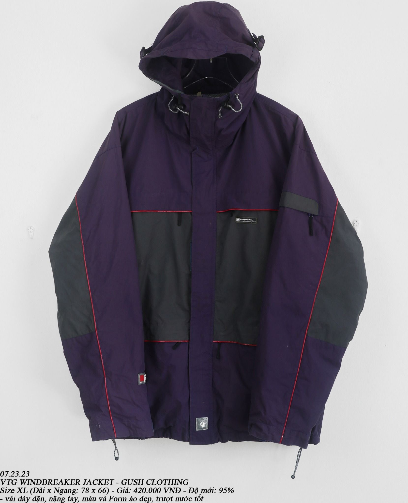  07.23.23 - VTG WINDBREAKER JACKET - GUSH CLOTHING 