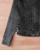  08.11.24 - VTG CROPPED BIKER DENIM JACKET - VERSION ROOM 