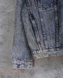  10.03.23 - VTG CROPPED DENIM JACKET - MANCHA 