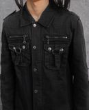  02.23.24 - VTG PUNK DENIM JACKET - IN THE ATTIC 