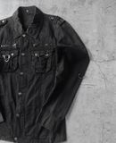  02.23.24 - VTG PUNK DENIM JACKET - IN THE ATTIC 