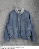  10.12.23 - VTG CROPPED HOODED DENIM JACKET - GU BY UNIQLO 