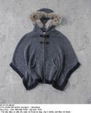  02.23.24 - VTG KNIT PONCHO JACKET - TRANNA 