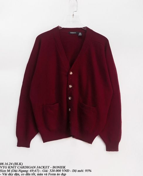 08.16.24 - VTG KNIT CARDIGAN JACKET - BONIEK 
