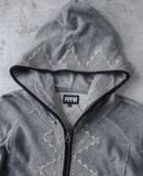  02.28.24 - VTG PUNK ZIP UP HOODIE - PPFM 