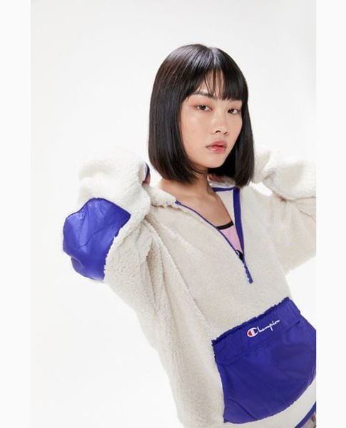  SHERPA PULLOVER HOODIE - CHAMPION X URBAN OUTFITTERS 