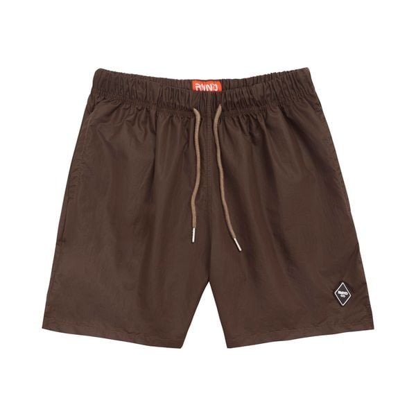 LOGO PACK NYLON SHORT - BROWN