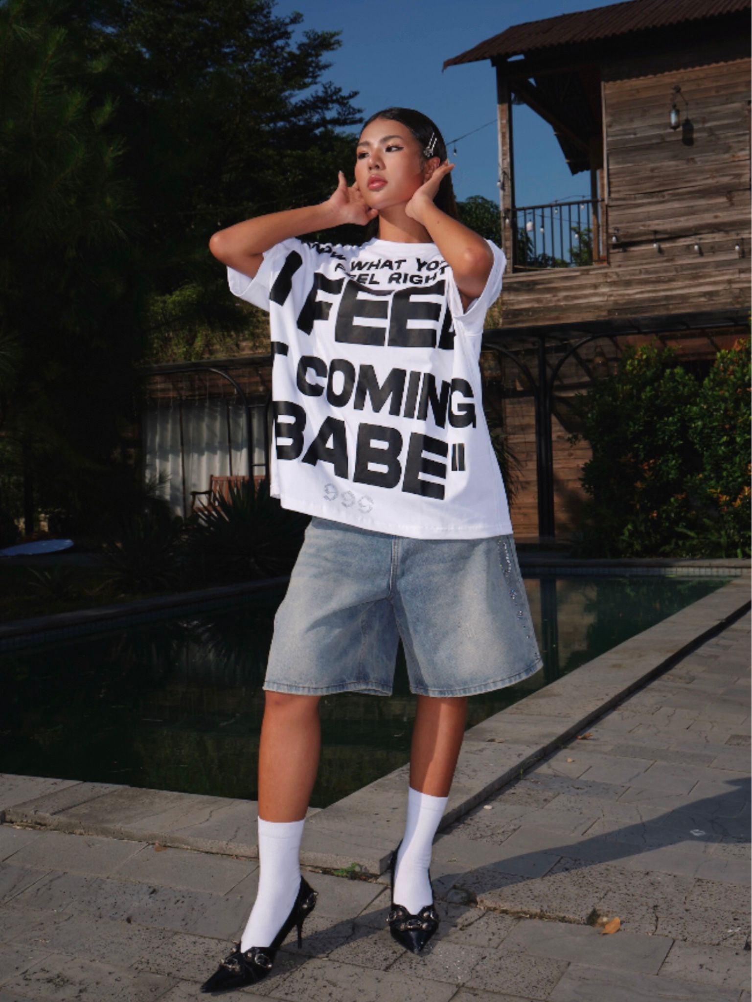  STARLIGHT SHORT BLUE JEAN 