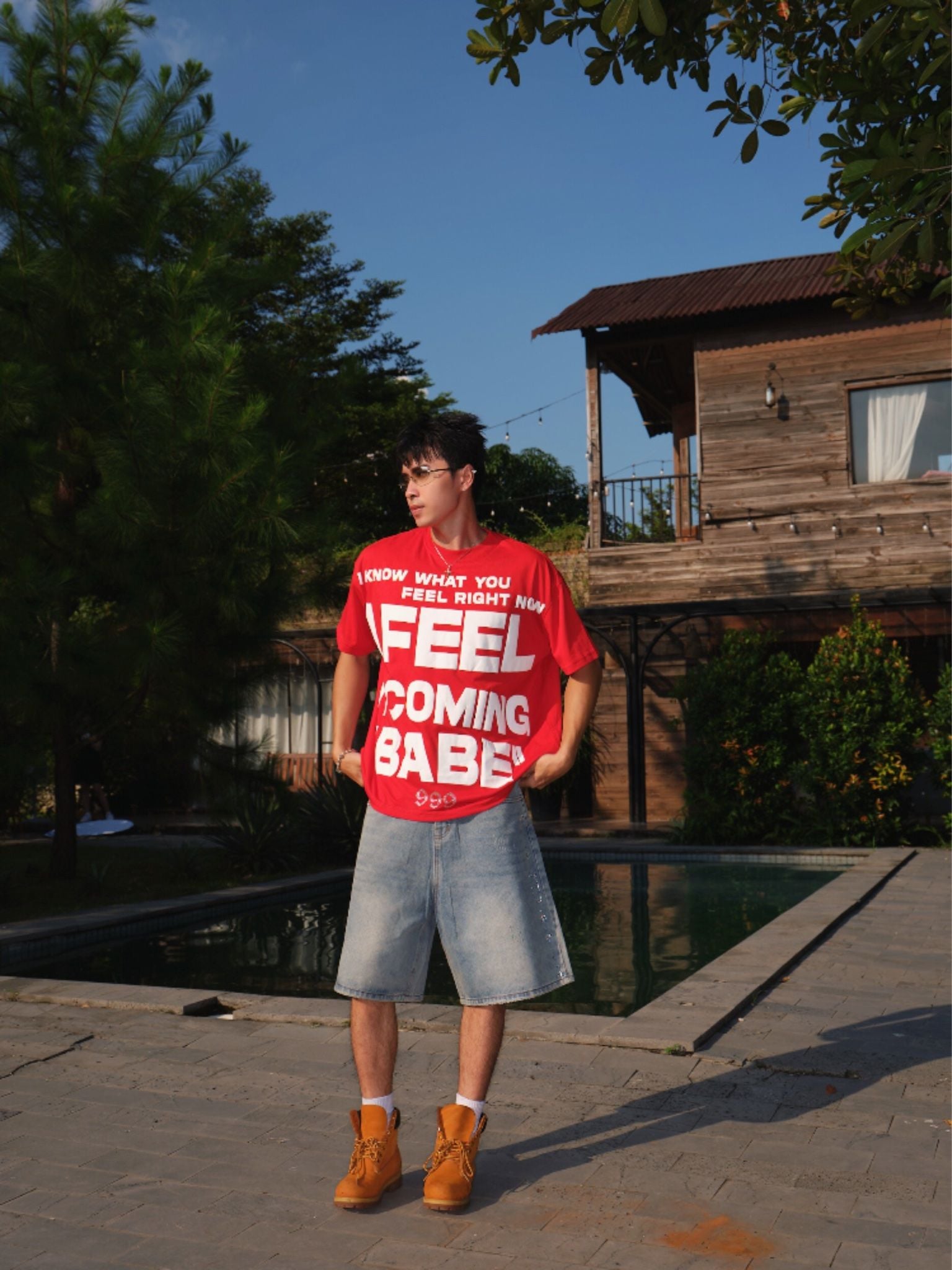  I KNOW WHAT U FEEL T-SHIRT / RED 