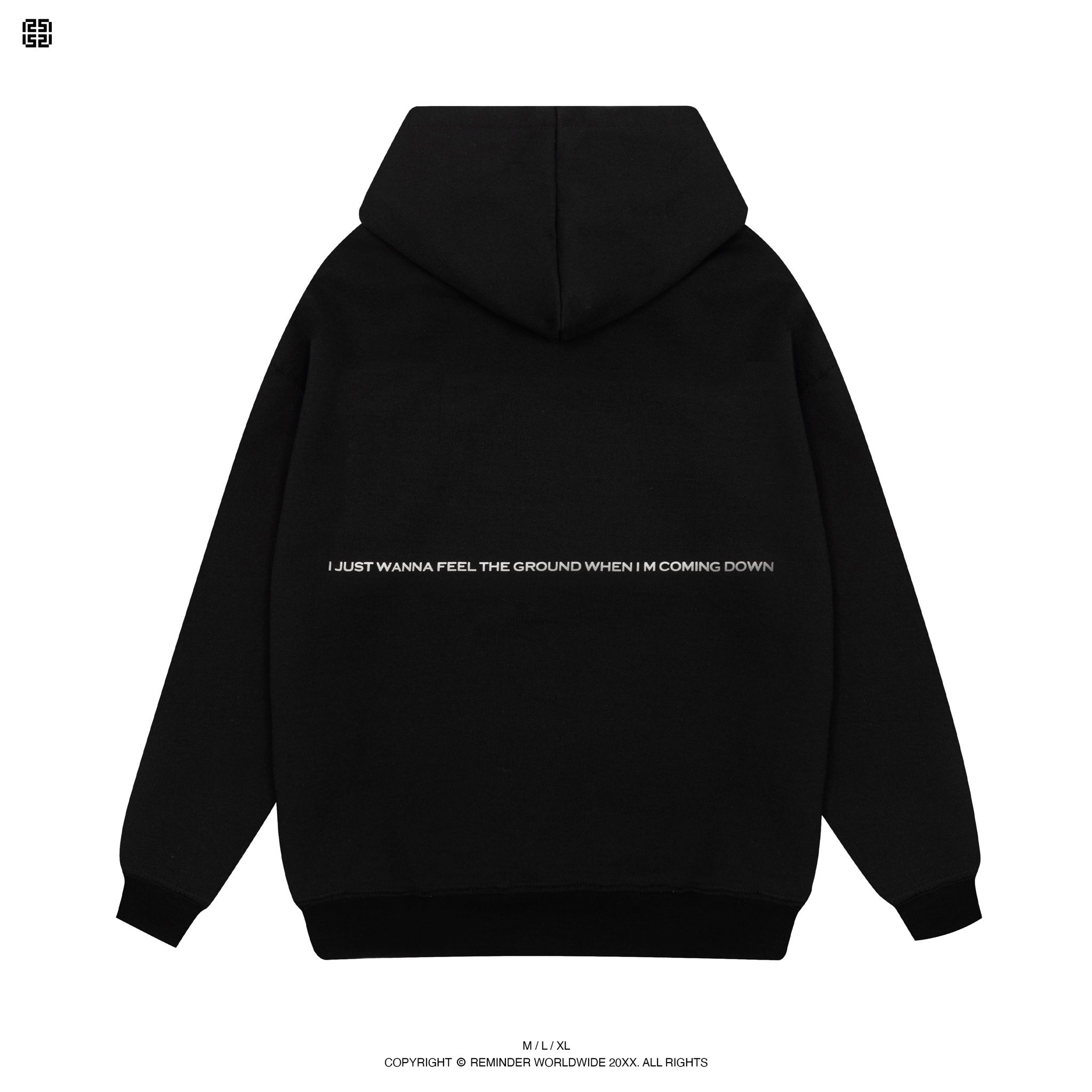  THE GIRL HOODIE - BLACK 