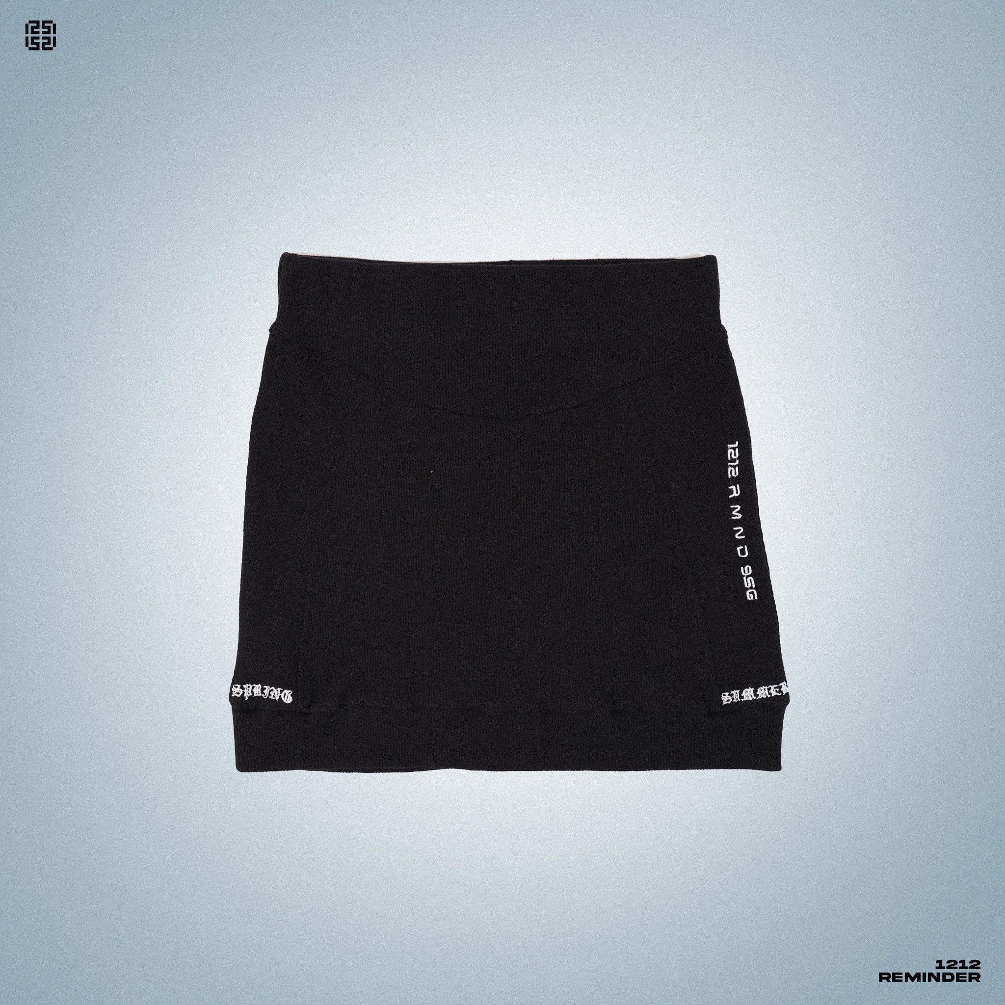  LOGO MINI SKIRT RIBBED 