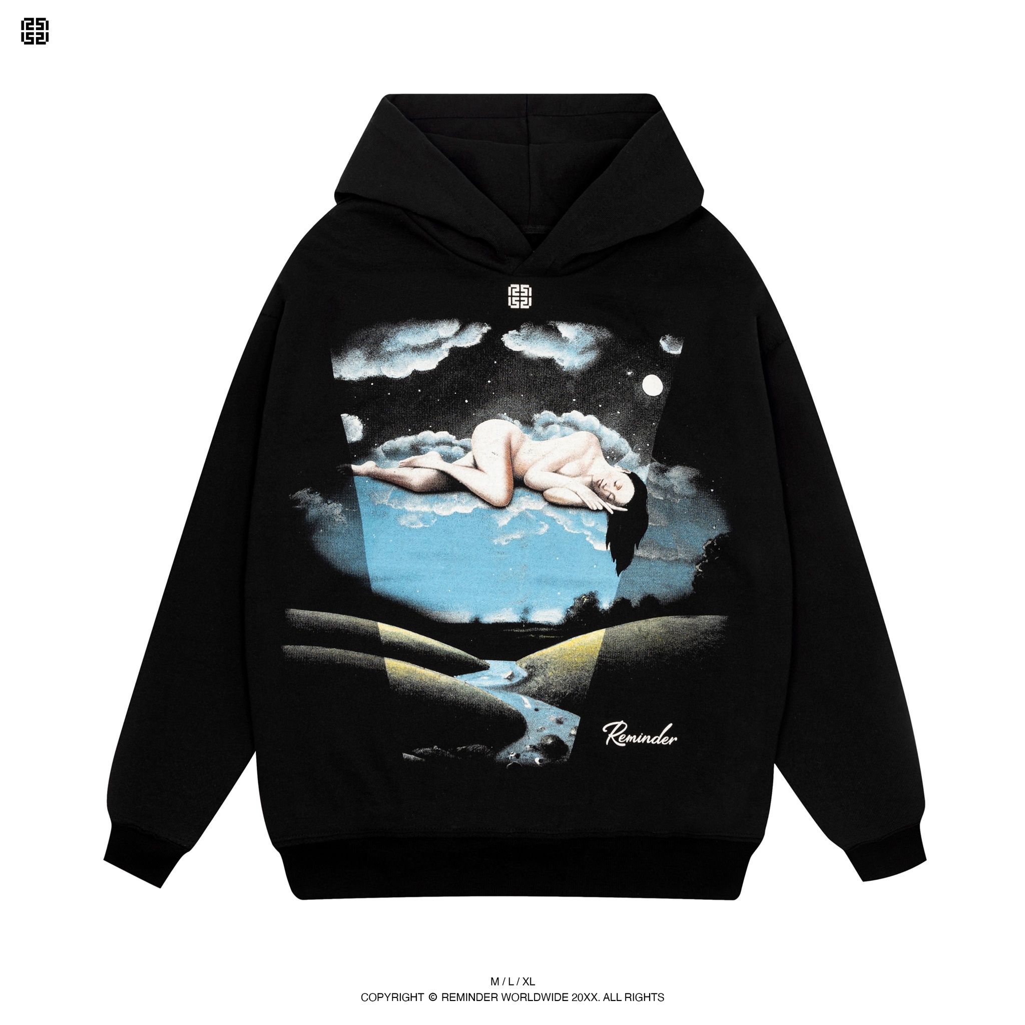  THE GIRL HOODIE - BLACK 