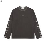  DOUBLE LAYER LONG SLEEVE TEE - SPACE GREY 