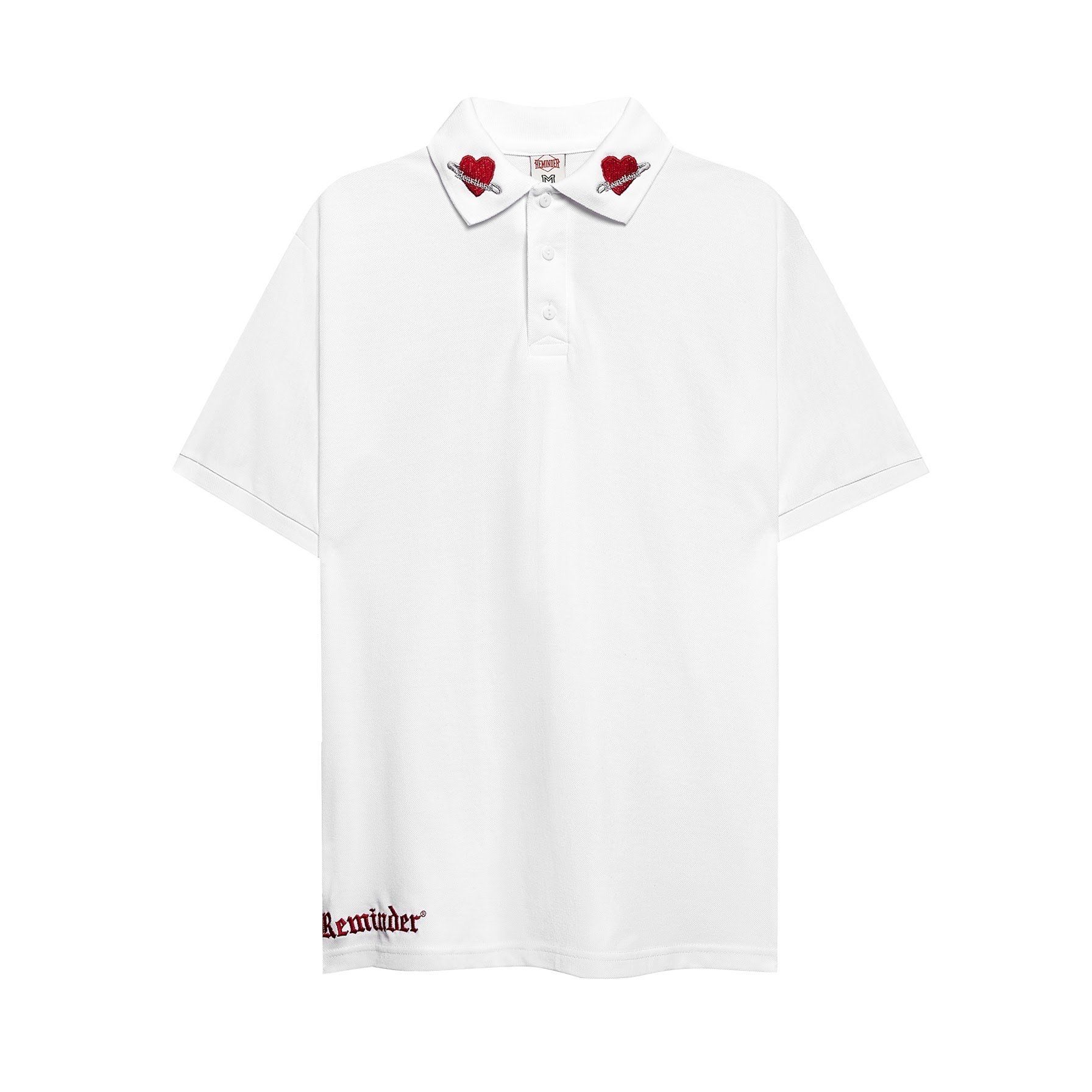  HEARTLESS WHITE POLO Shirt 