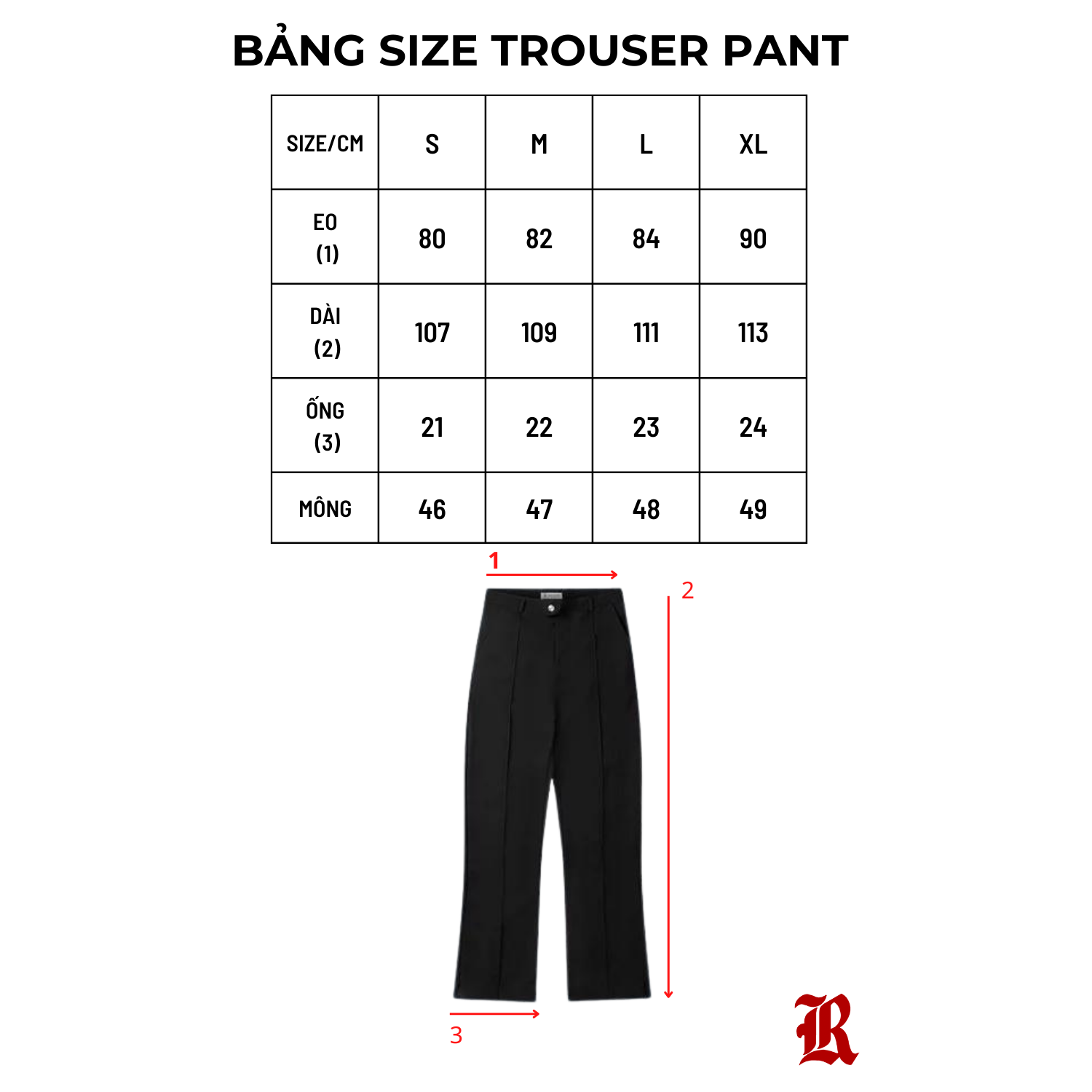  TROUSERS PANT - BLACK 