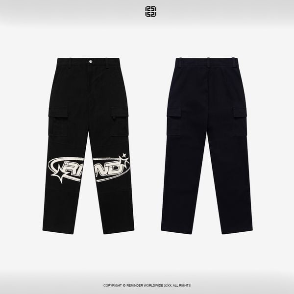LOGO CARGO PANT ( BLACK )