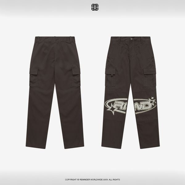 LOGO CARGO PANT ( BROWN )